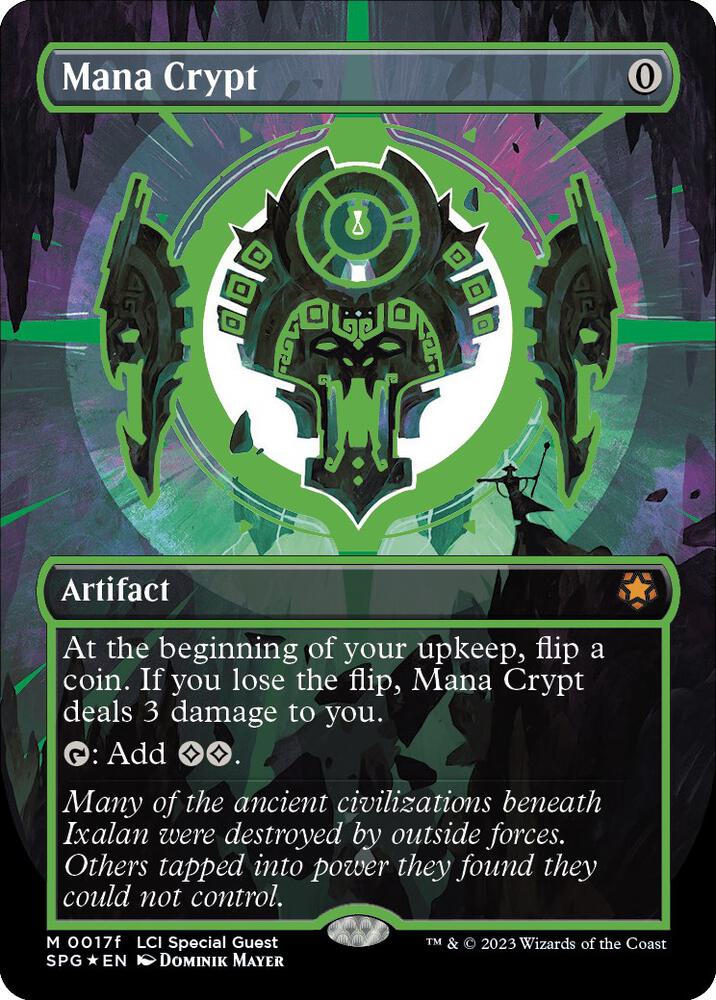 Mana Crypt (0017f) (Borderless) [Special Guests] 17f