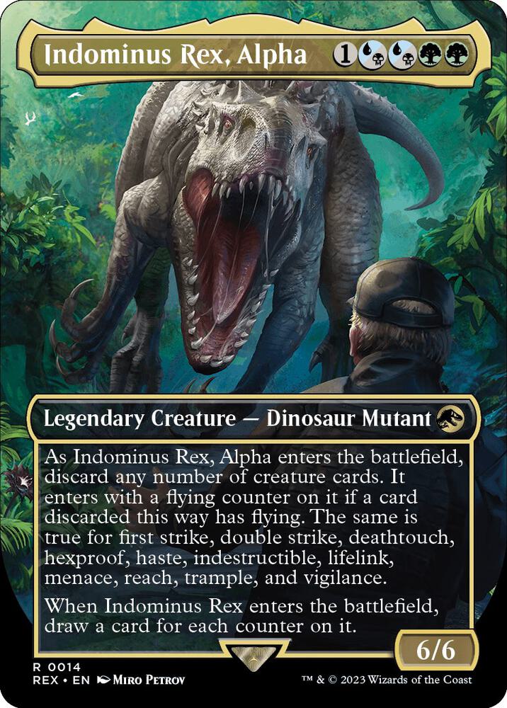 Indominus Rex, Alpha (Borderless) [Universes Beyond: Jurassic World Collection] 14