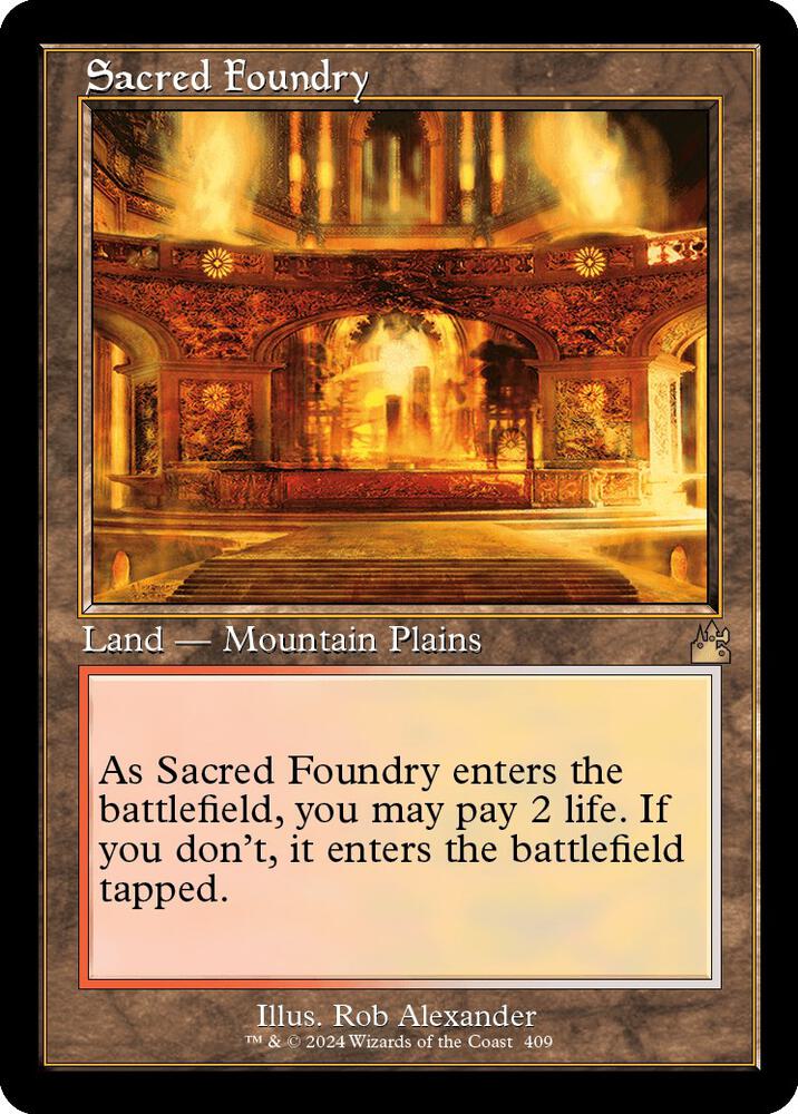 Sacred Foundry (Retro Frame) [Ravnica Remastered] 409