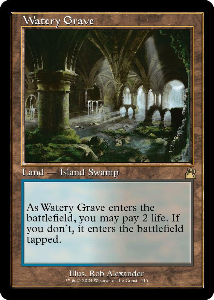Watery Grave (Retro Frame) [Ravnica Remastered] 415