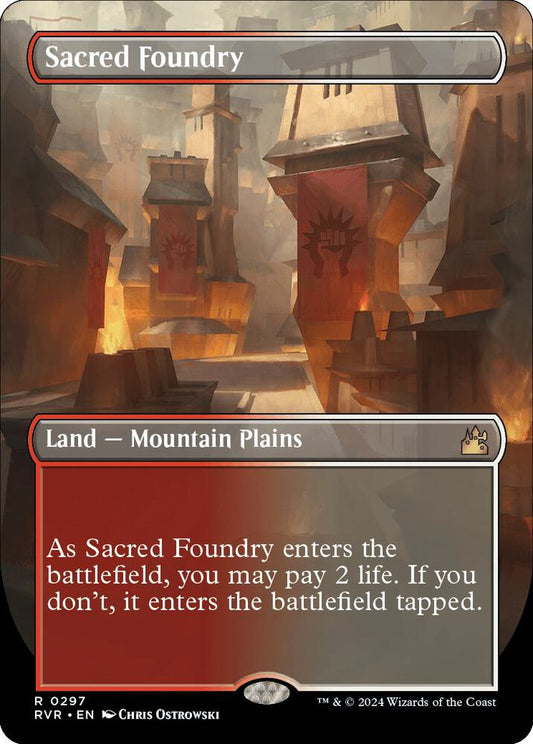 Sacred Foundry (Borderless) [Ravnica Remastered] 297
