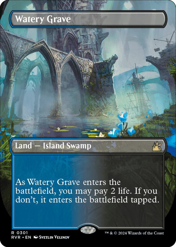 Watery Grave (Borderless) [Ravnica Remastered] 301