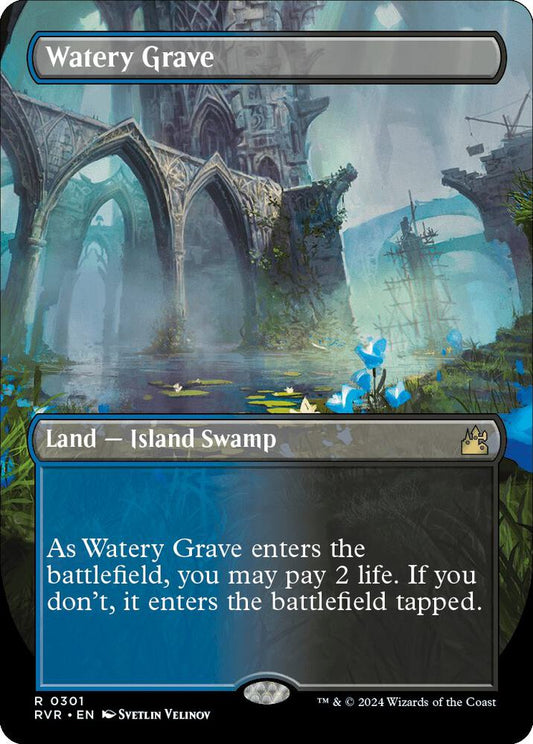 Watery Grave (Borderless) [Ravnica Remastered] 301
