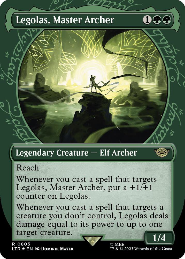 Legolas, Master Archer (Showcase) (Surge Foil) [Universes Beyond: The Lord of the Rings: Tales of Middle-earth] 805