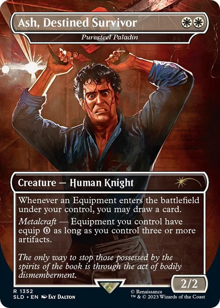 Ash, Destined Survivor - Puresteel Paladin [Secret Lair Drop Series] 1352