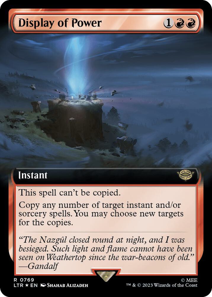 Display of Power (Extended Art) (Surge Foil) [Universes Beyond: The Lord of the Rings: Tales of Middle-earth] 769