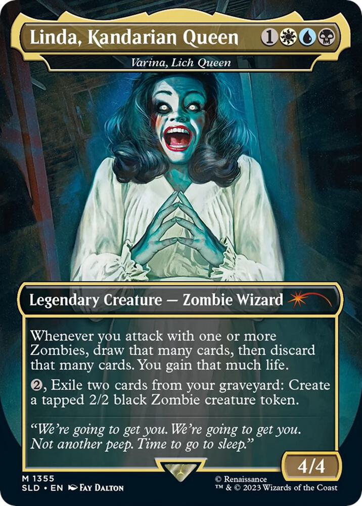 Linda, Kandarian Queen - Varina, Lich Queen [Secret Lair Drop Series] 1355