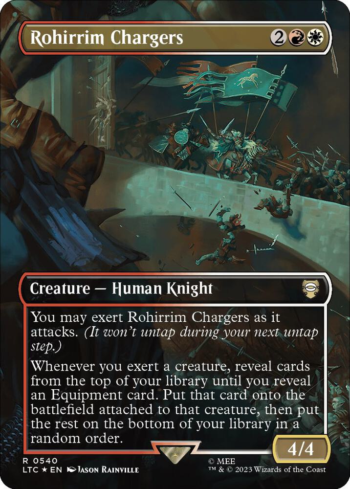 Rohirrim Chargers (Borderless) (Surge Foil) [Commander: The Lord of the Rings: Tales of Middle-earth] 540
