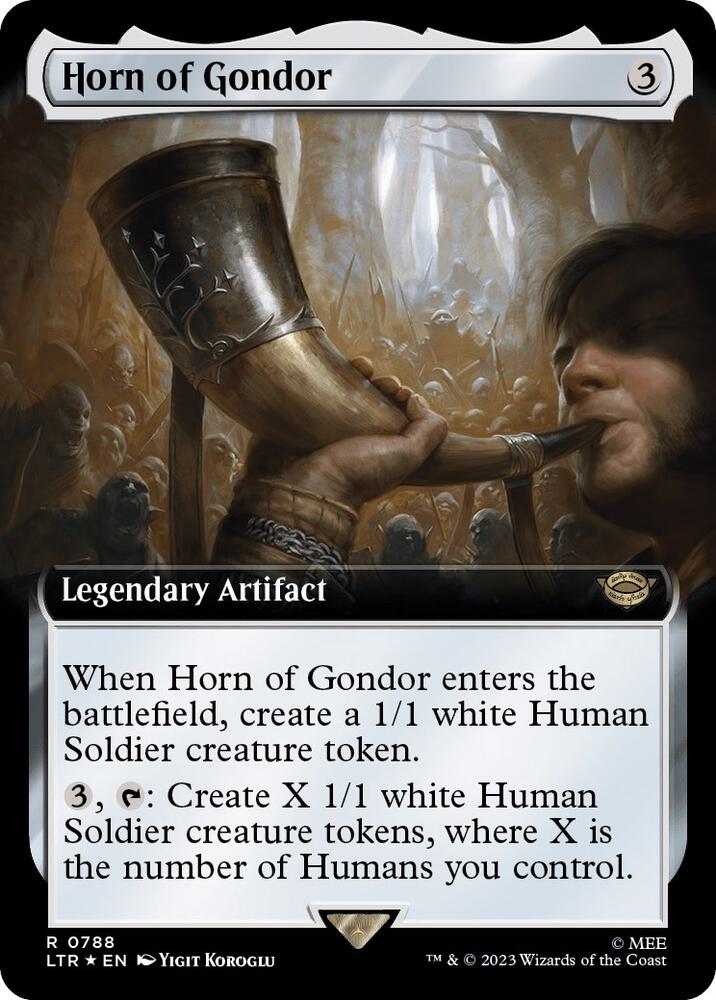 Horn of Gondor (Extended Art) (Surge Foil) [Universes Beyond: The Lord of the Rings: Tales of Middle-earth] 788