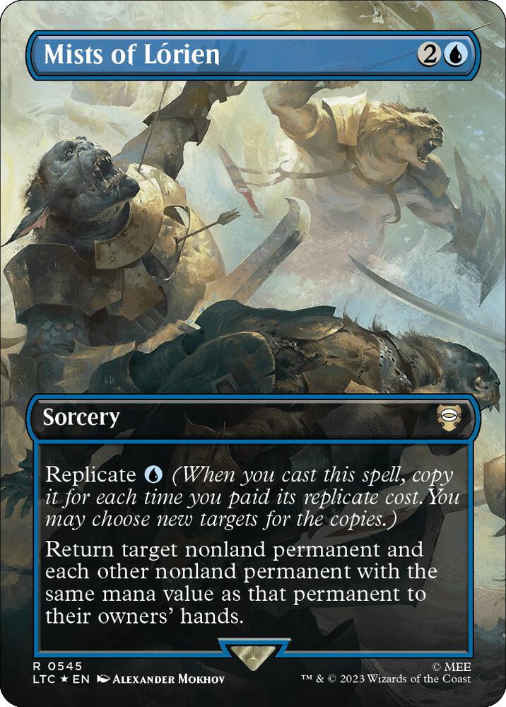Mists of Lorien (Borderless) (Surge Foil) [Commander: The Lord of the Rings: Tales of Middle-earth] 545