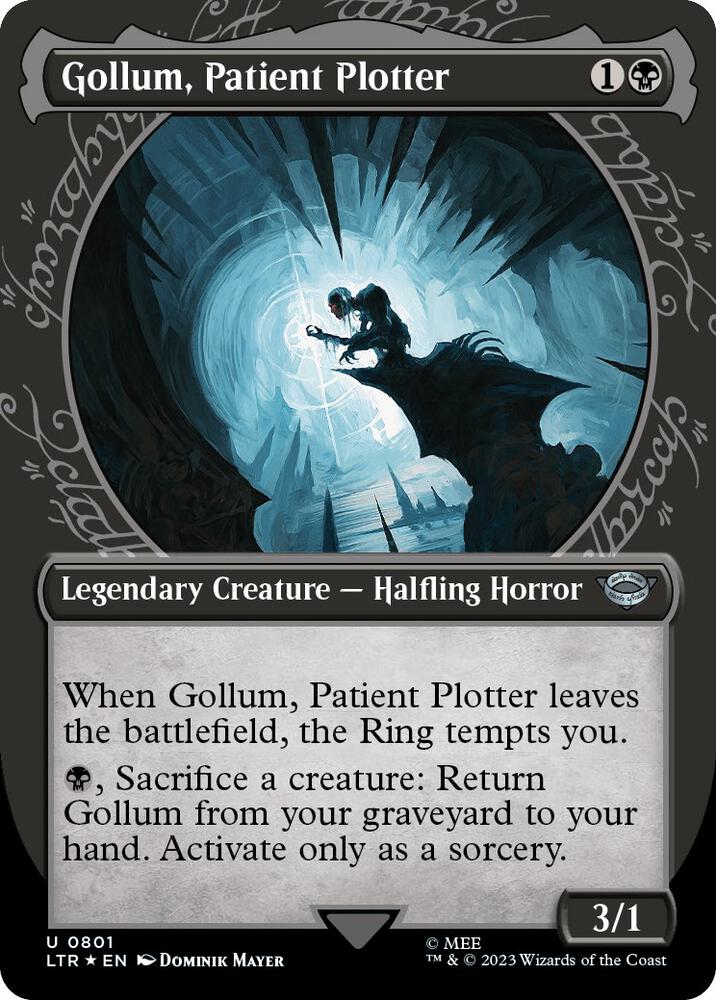 Gollum, Patient Plotter (Showcase) (Surge Foil) [Universes Beyond: The Lord of the Rings: Tales of Middle-earth] 801