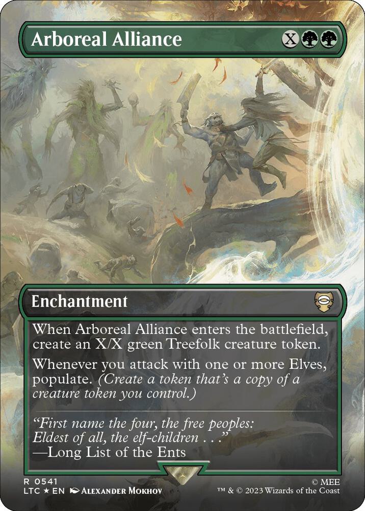 Arboreal Alliance (Borderless) (Surge Foil) [Commander: The Lord of the Rings: Tales of Middle-earth] 541