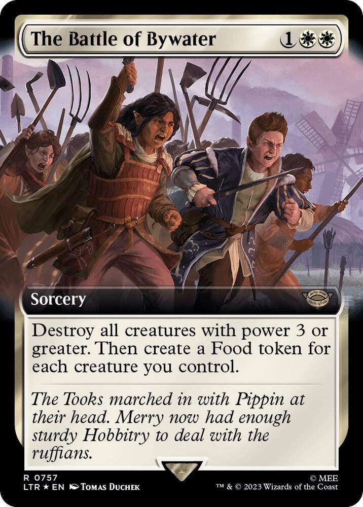 The Battle of Bywater (Extended Art) (Surge Foil) [Universes Beyond: The Lord of the Rings: Tales of Middle-earth] 757
