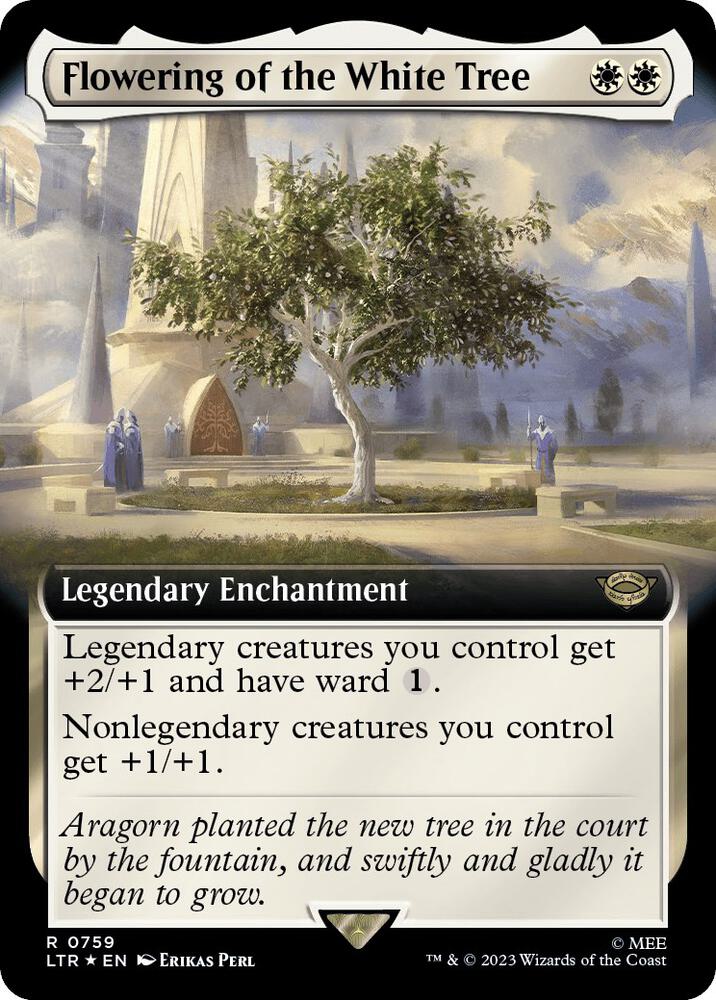 Flowering of the White Tree (Extended Art) (Surge Foil) [Universes Beyond: The Lord of the Rings: Tales of Middle-earth] 759