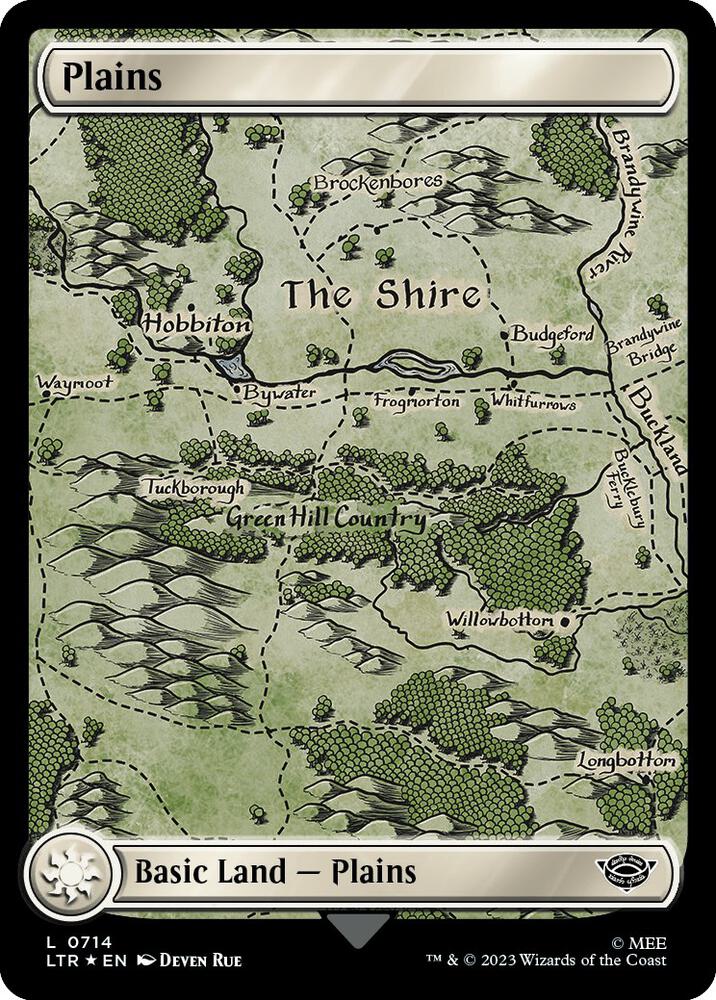 Plains (0714) (Surge Foil) [Universes Beyond: The Lord of the Rings: Tales of Middle-earth] 714