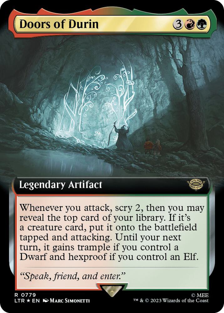 Doors of Durin (Extended Art) (Surge Foil) [Universes Beyond: The Lord of the Rings: Tales of Middle-earth] 779
