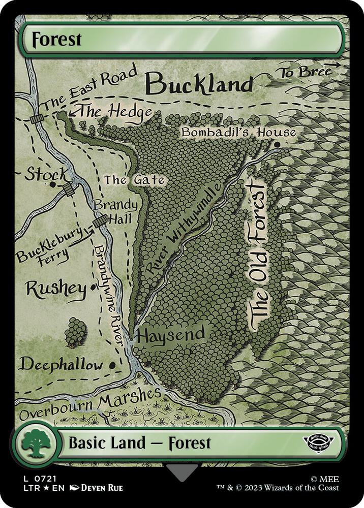 Forest (0721) (Surge Foil) [Universes Beyond: The Lord of the Rings: Tales of Middle-earth] 721