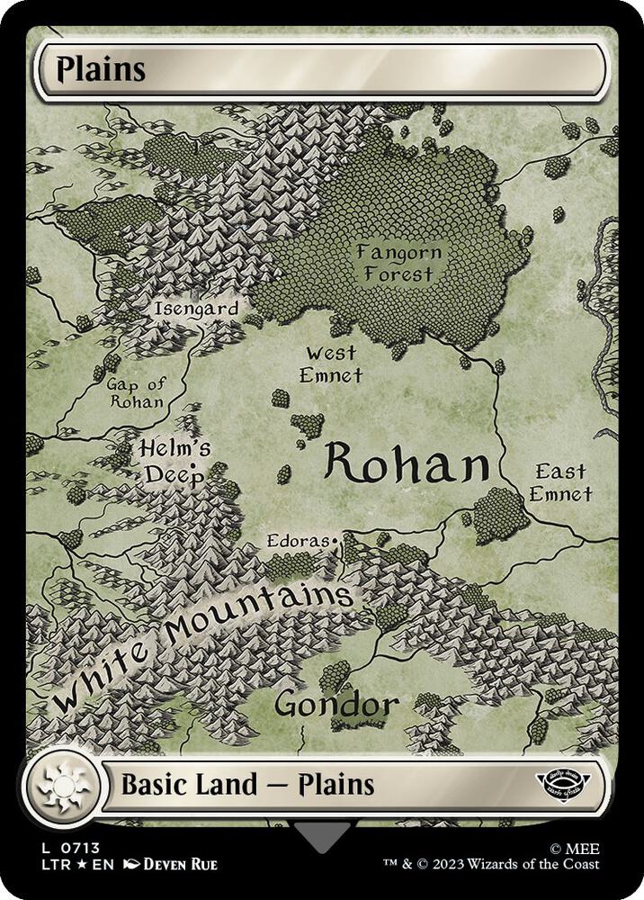 Plains (0713) (Surge Foil) [Universes Beyond: The Lord of the Rings: Tales of Middle-earth] 713