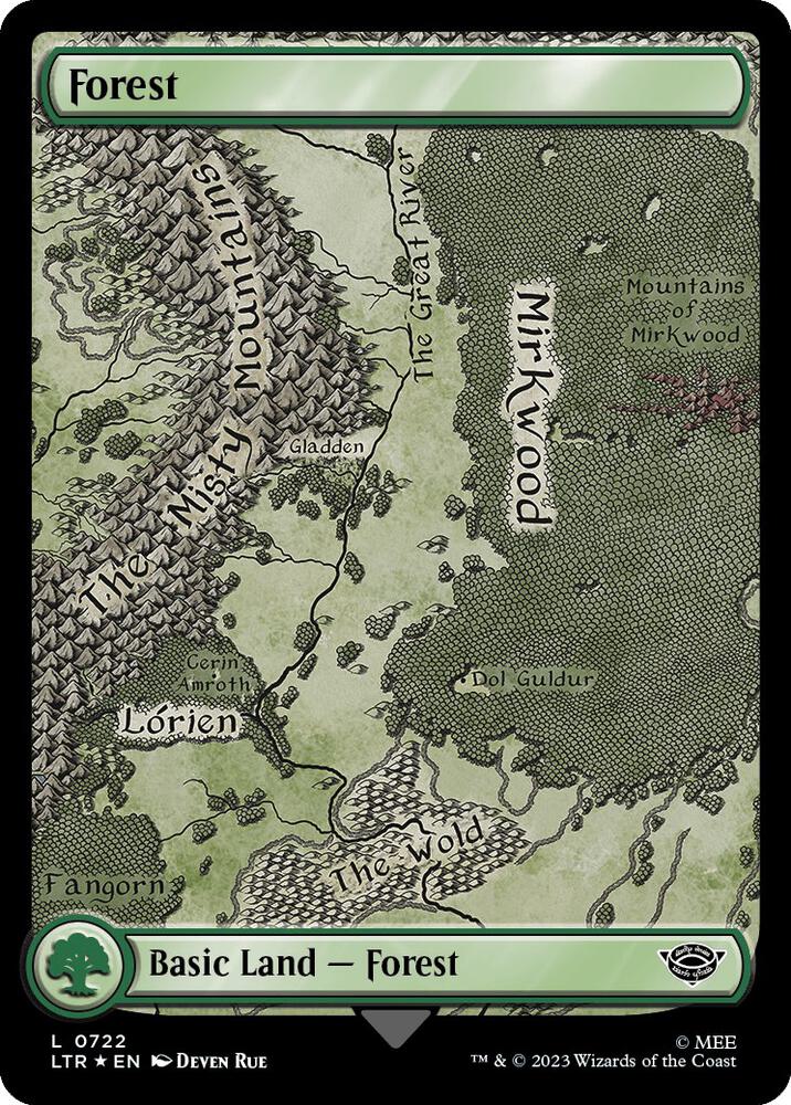 Forest (0722) (Surge Foil) [Universes Beyond: The Lord of the Rings: Tales of Middle-earth] 722