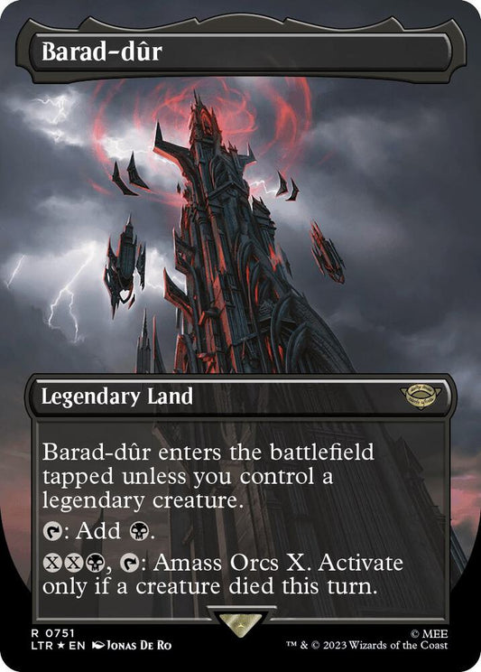 Barad-dur (0751) (Borderless) (Surge Foil) [Universes Beyond: The Lord of the Rings: Tales of Middle-earth] 751