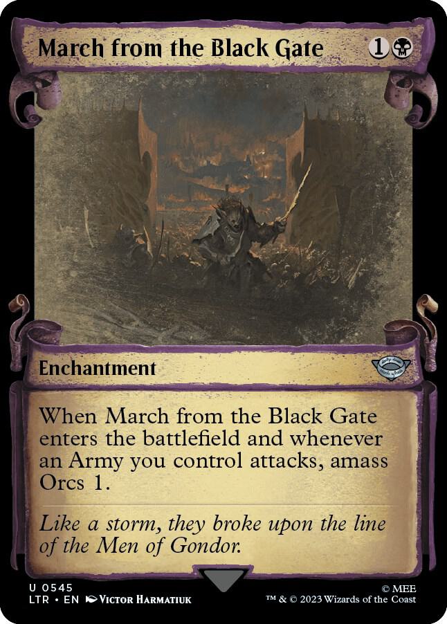 March from the Black Gate (Showcase Scrolls) [Universes Beyond: The Lord of the Rings: Tales of Middle-earth] 545