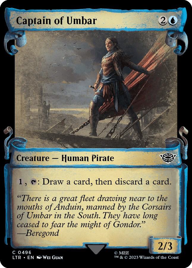 Captain of Umbar (Showcase Scrolls) [Universes Beyond: The Lord of the Rings: Tales of Middle-earth] 496