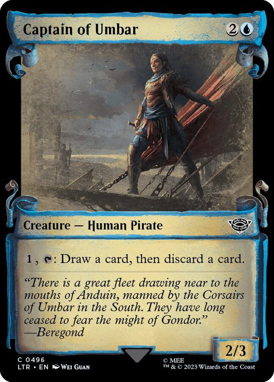 Captain of Umbar (Showcase Scrolls) [Universes Beyond: The Lord of the Rings: Tales of Middle-earth] 496