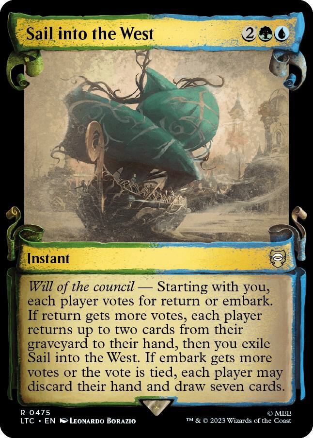 Sail into the West (Showcase Scrolls) [Commander: The Lord of the Rings: Tales of Middle-earth] 475