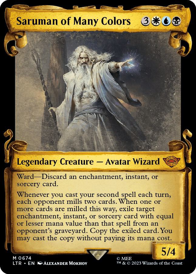 Saruman of Many Colors (Showcase Scrolls) [Universes Beyond: The Lord of the Rings: Tales of Middle-earth] 674