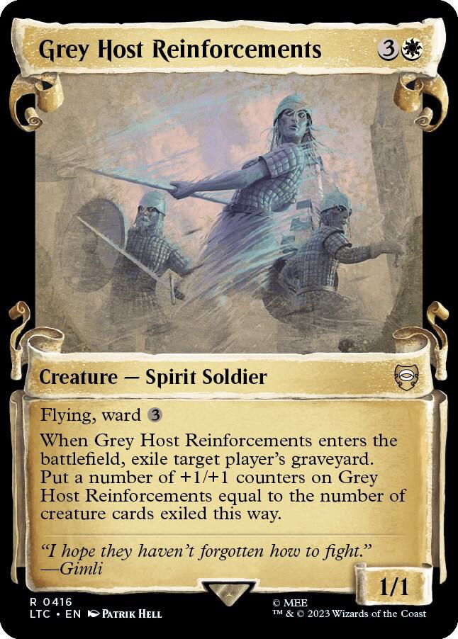 Grey Host Reinforcements (Showcase Scrolls) [Commander: The Lord of the Rings: Tales of Middle-earth] 416