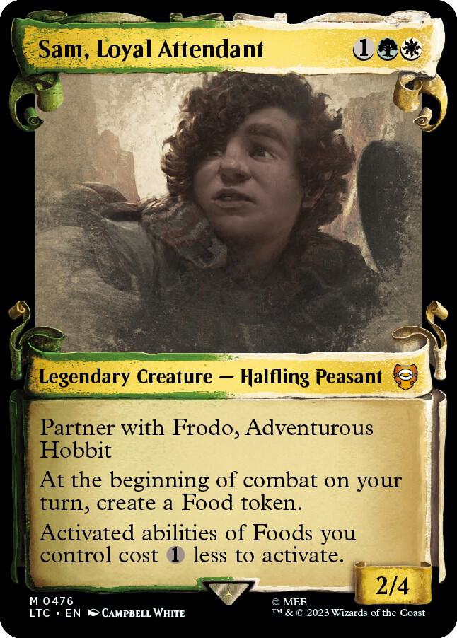 Sam, Loyal Attendant (Showcase Scrolls) [Commander: The Lord of the Rings: Tales of Middle-earth] 476
