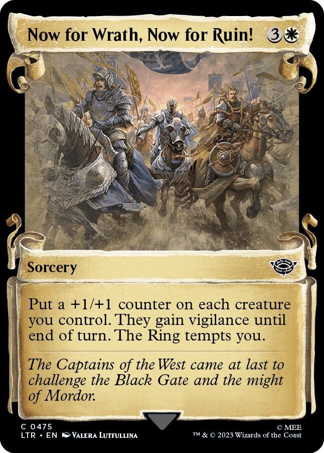 Now for Wrath, Now for Ruin! (Showcase Scrolls) [Universes Beyond: The Lord of the Rings: Tales of Middle-earth] 475