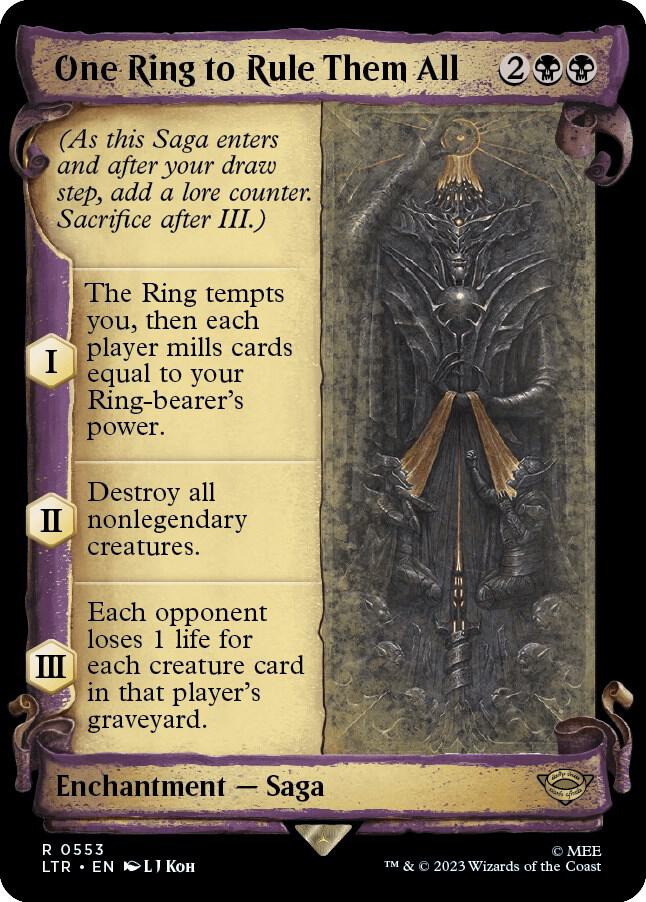 One Ring to Rule Them All (Showcase Scrolls) [Universes Beyond: The Lord of the Rings: Tales of Middle-earth] 553