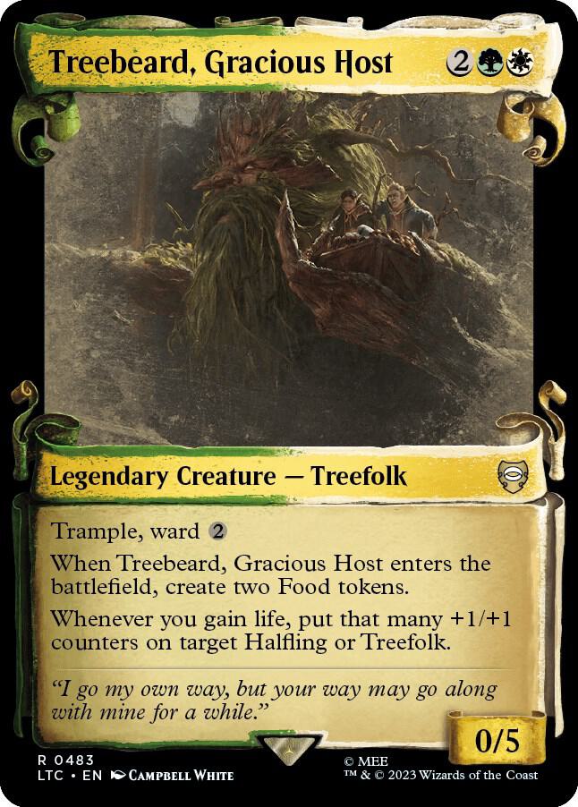 Treebeard, Gracious Host (Showcase Scrolls) [Commander: The Lord of the Rings: Tales of Middle-earth] 483