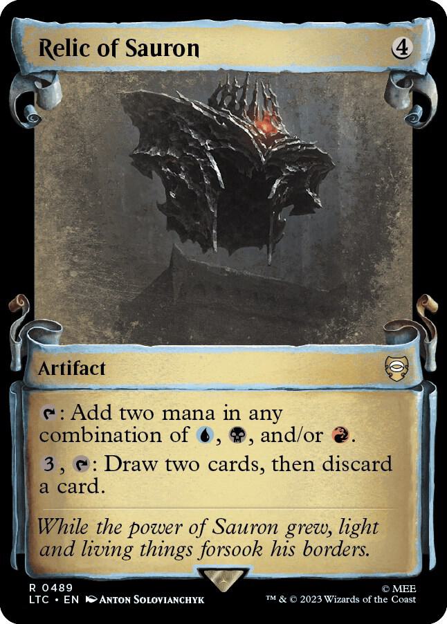 Relic of Sauron (Showcase Scrolls) [Commander: The Lord of the Rings: Tales of Middle-earth] 489