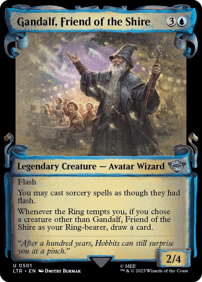 Gandalf, Friend of the Shire (Showcase Scrolls) [Universes Beyond: The Lord of the Rings: Tales of Middle-earth] 501