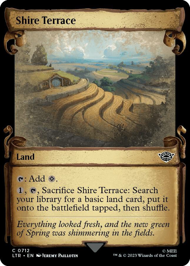 Shire Terrace (Showcase Scrolls) [Universes Beyond: The Lord of the Rings: Tales of Middle-earth] 712