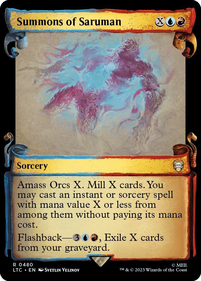 Summons of Saruman (Showcase Scrolls) [Commander: The Lord of the Rings: Tales of Middle-earth] 480