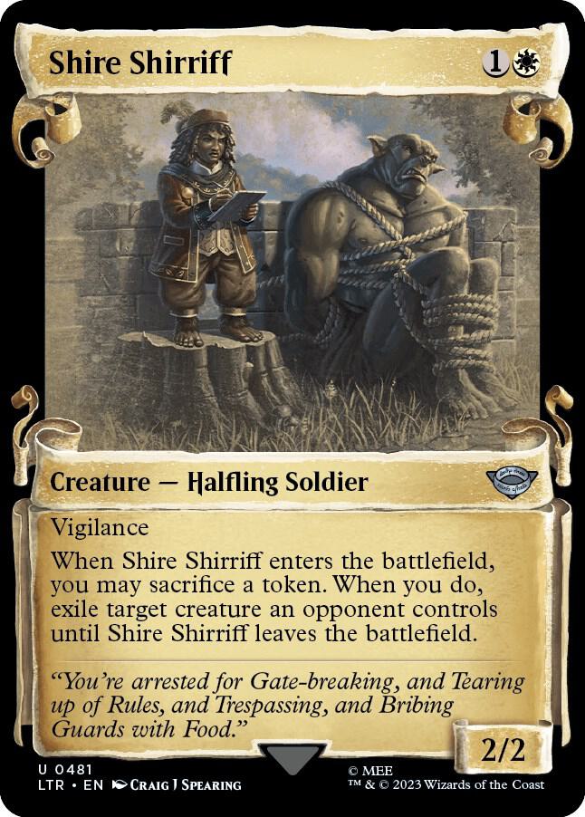 Shire Shirriff (Showcase Scrolls) [Universes Beyond: The Lord of the Rings: Tales of Middle-earth] 481