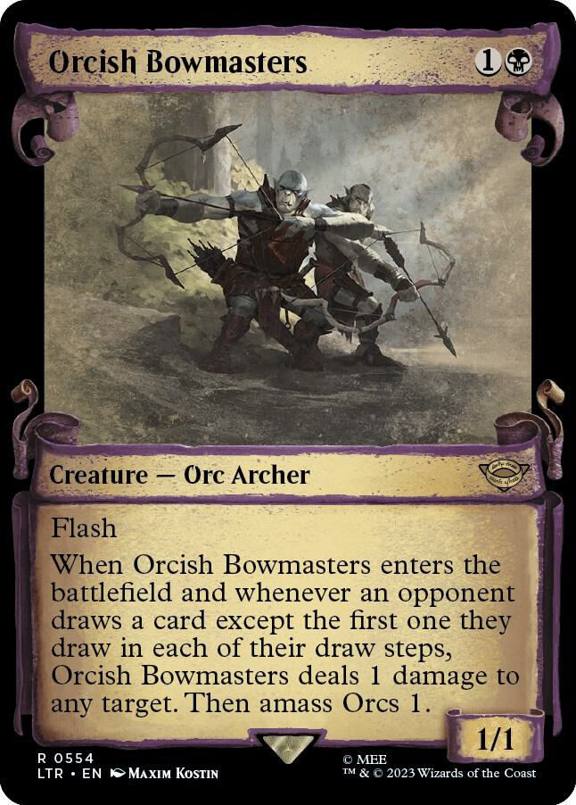 Orcish Bowmasters (Showcase Scrolls) [Universes Beyond: The Lord of the Rings: Tales of Middle-earth] 554