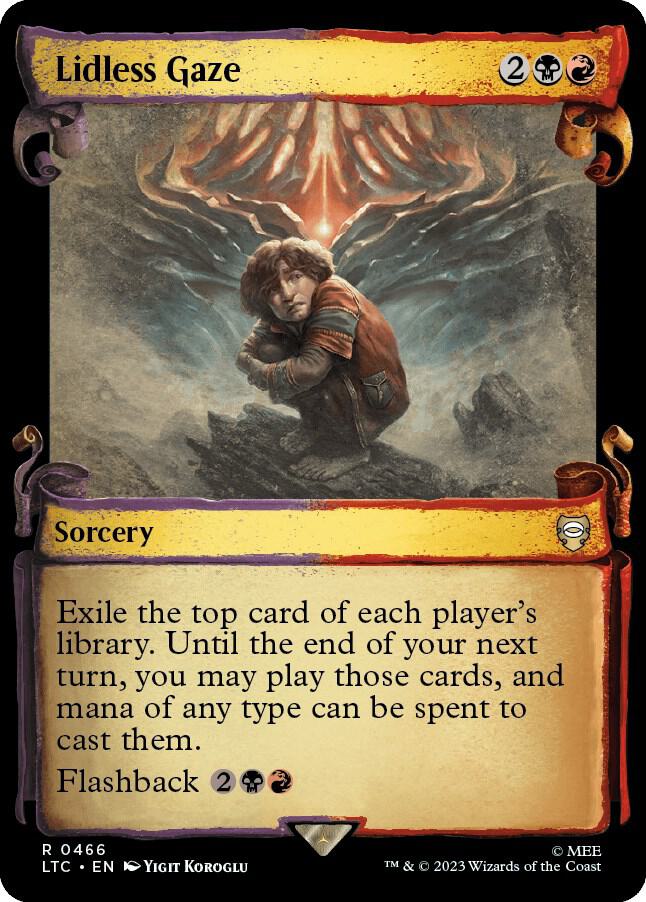 Lidless Gaze (Showcase Scrolls) [Commander: The Lord of the Rings: Tales of Middle-earth] 466