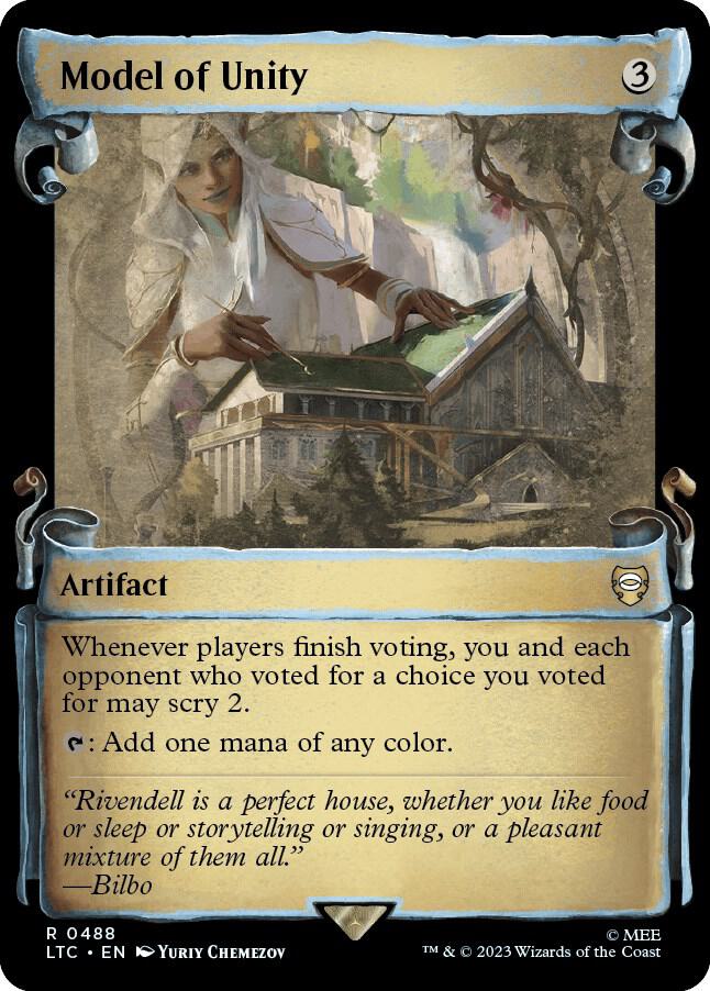 Model of Unity (Showcase Scrolls) [Commander: The Lord of the Rings: Tales of Middle-earth] 488