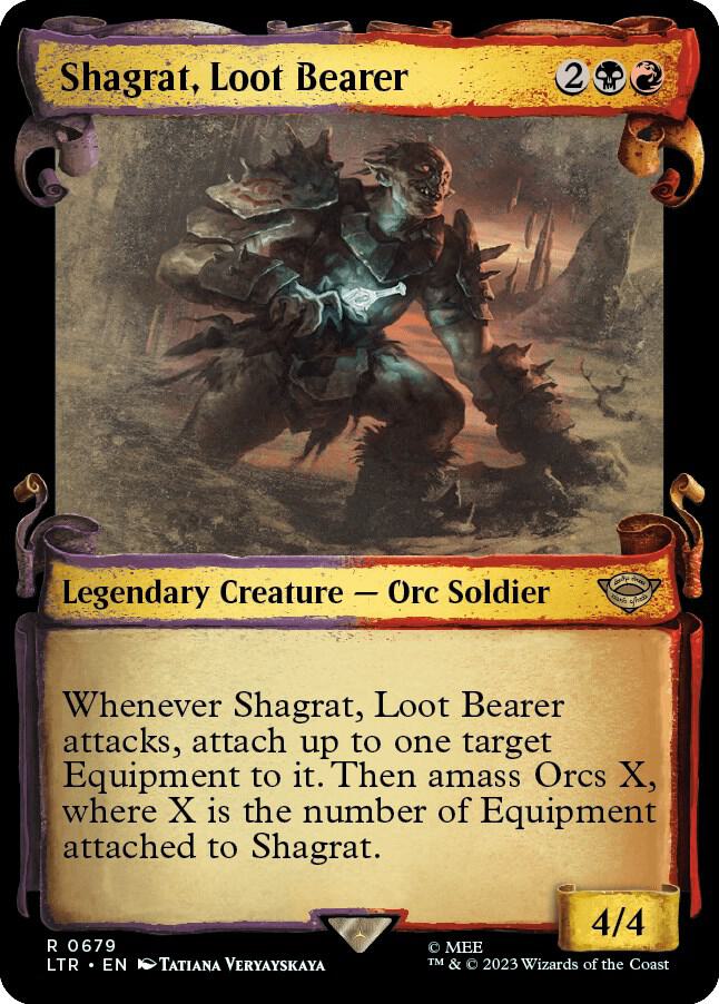 Shagrat, Loot Bearer (Showcase Scrolls) [Universes Beyond: The Lord of the Rings: Tales of Middle-earth] 679