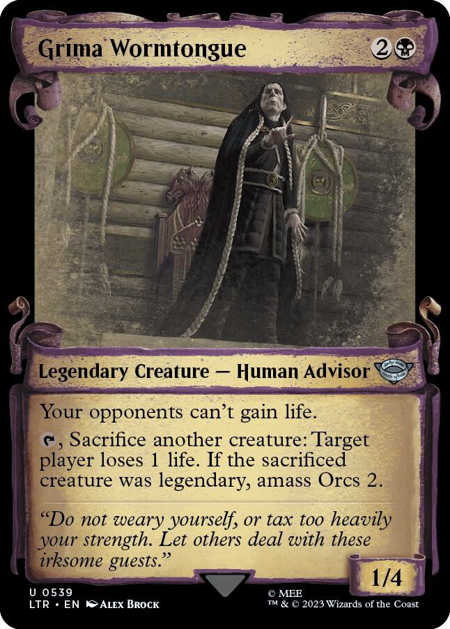 Grima Wormtongue (Showcase Scrolls) [Universes Beyond: The Lord of the Rings: Tales of Middle-earth] 539