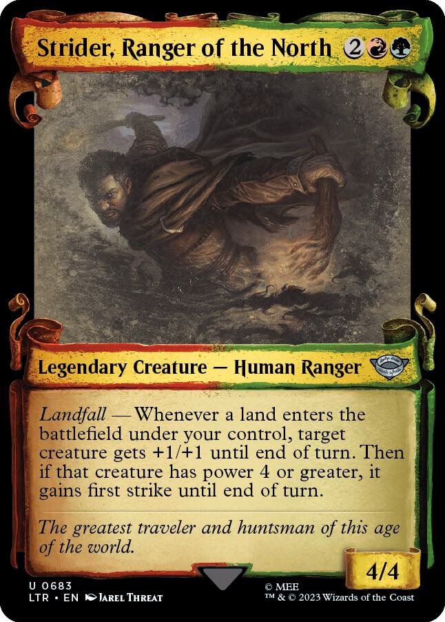 Strider, Ranger of the North (Showcase Scrolls) [Universes Beyond: The Lord of the Rings: Tales of Middle-earth] 683