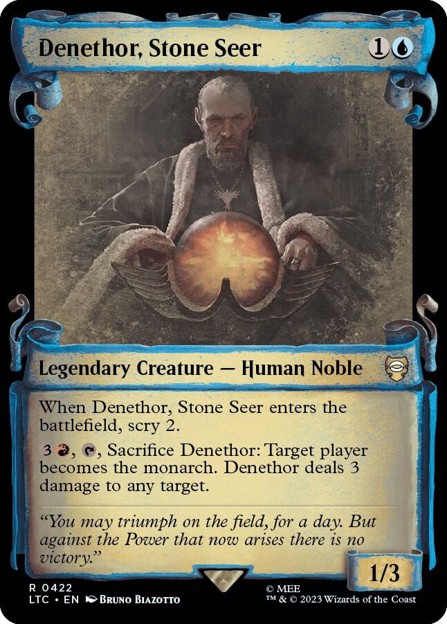Denethor, Stone Seer (Showcase Scrolls) [Commander: The Lord of the Rings: Tales of Middle-earth] 422