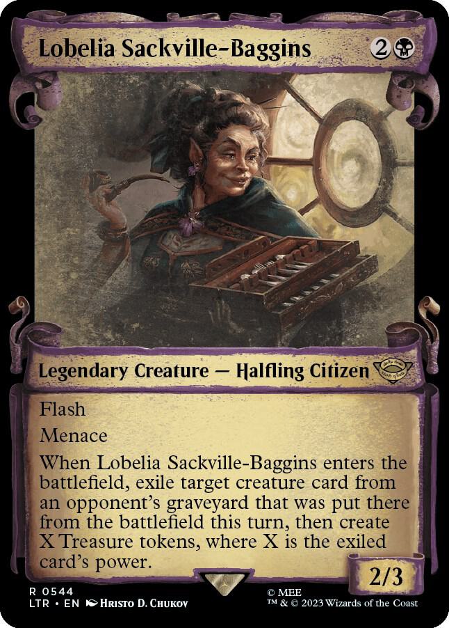 Lobelia Sackville-Baggins (Showcase Scrolls) [Universes Beyond: The Lord of the Rings: Tales of Middle-earth] 544