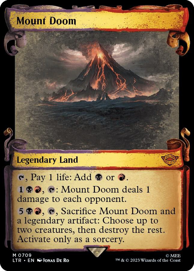 Mount Doom (Showcase Scrolls) [Universes Beyond: The Lord of the Rings: Tales of Middle-earth] 709