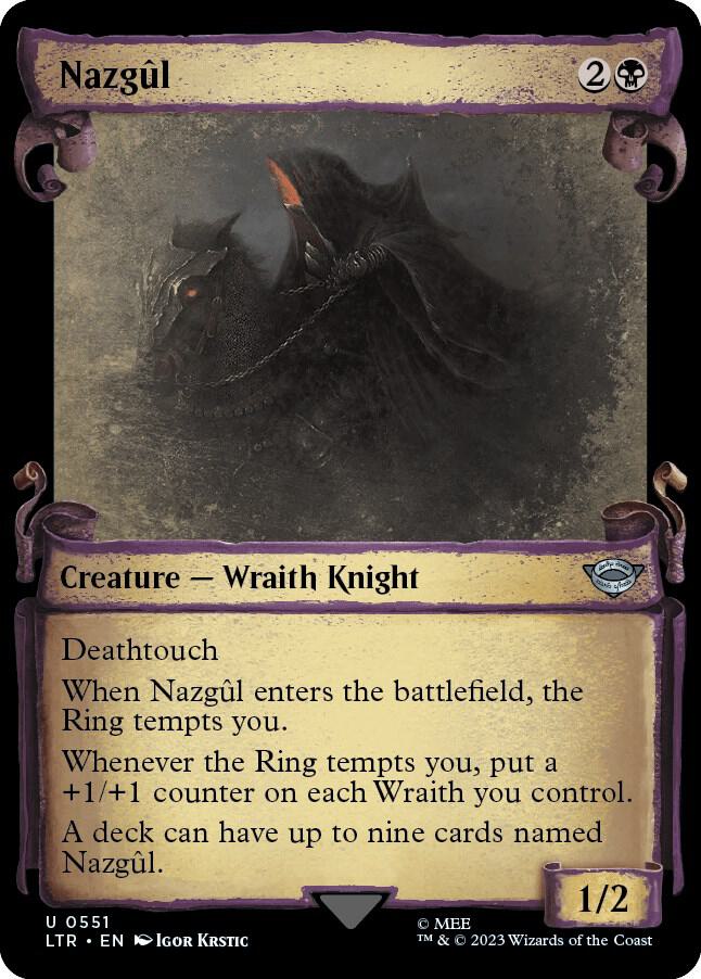 Nazgul (0551) (Showcase Scrolls) [Universes Beyond: The Lord of the Rings: Tales of Middle-earth] 551