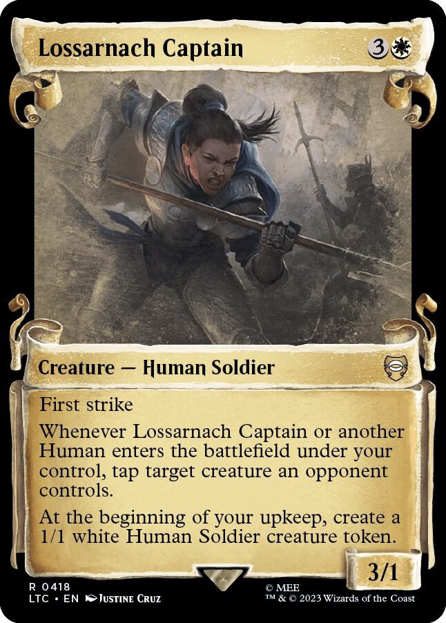 Lossarnach Captain (Showcase Scrolls) [Commander: The Lord of the Rings: Tales of Middle-earth] 418